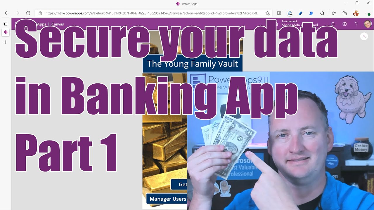 PowerApps Banking App:  Secure your data Part 1