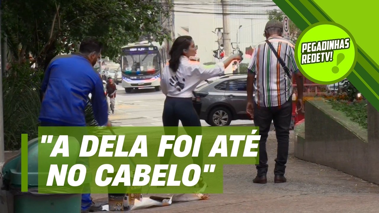 ELE SUJA AS PESSOAS COM SUA TINTA! | Pegadinhas RedeTV!