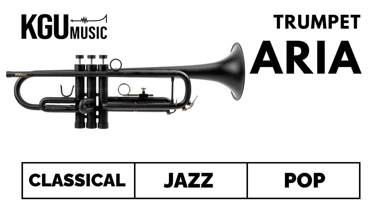 KGUmusic Aria Student Trumpet Black Matte | Classical, Jazz and Pop | Raw Sound Test