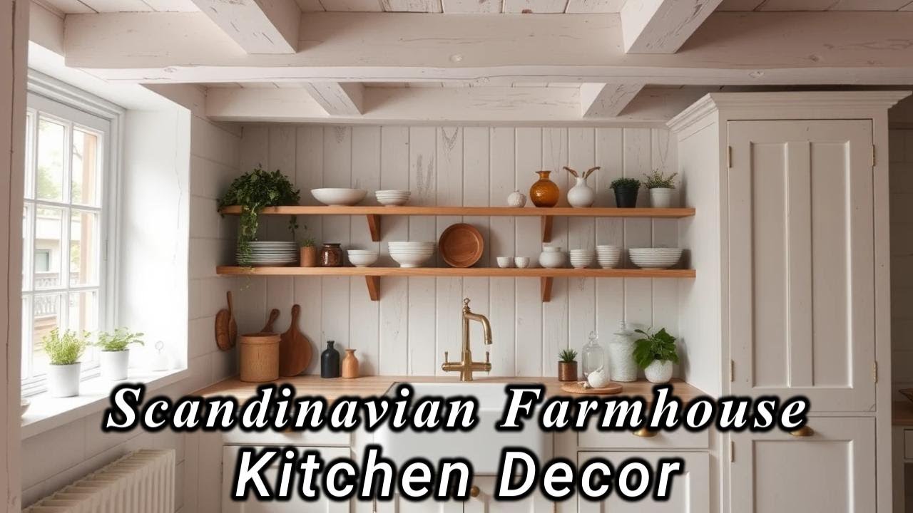 Cozy Scandinavian Farmhouse Kitchen Decor Ideas | Warm, Timeless & Inviting Kitchen Inspiration