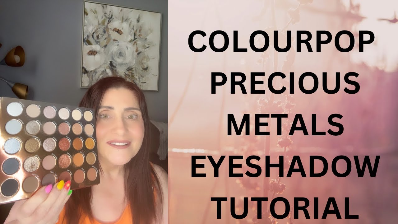 COLOURPOP PRECIOUS METALS EYESHADOW TUTORIAL!!!  💜💜💜
