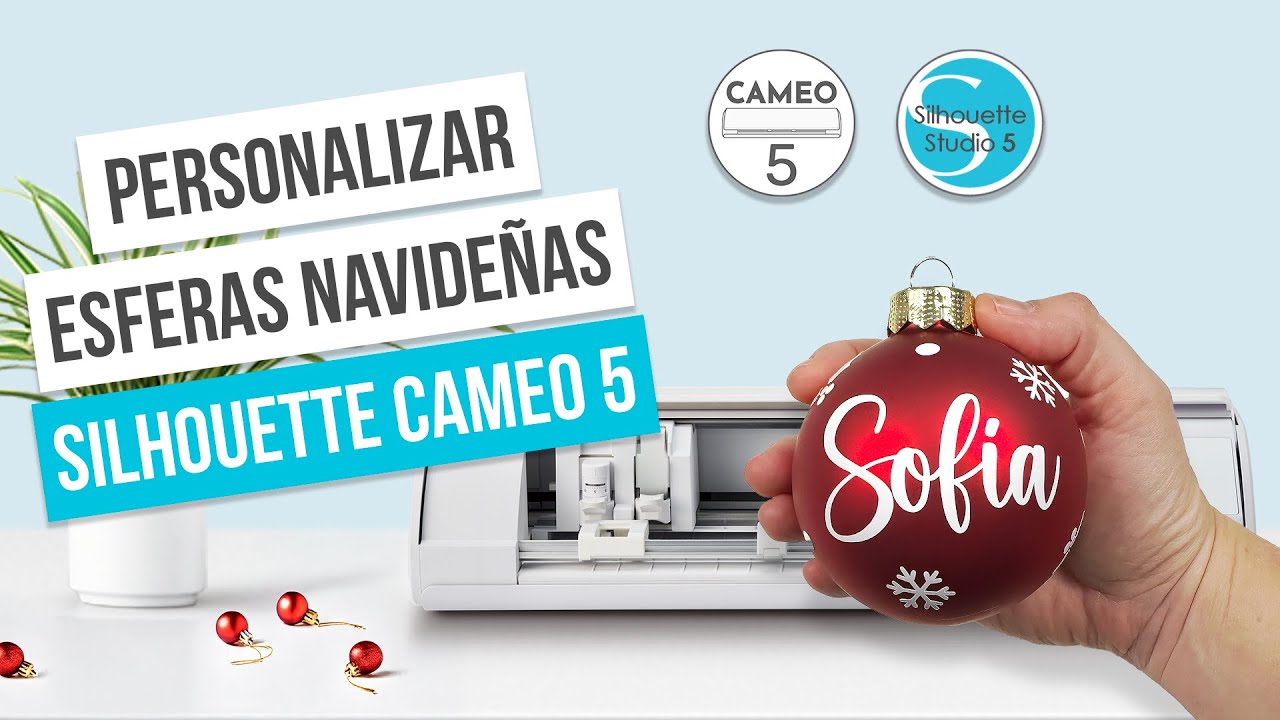 Cómo personalizar bolas de Navidad con vinilo y Silhouette Cameo 5