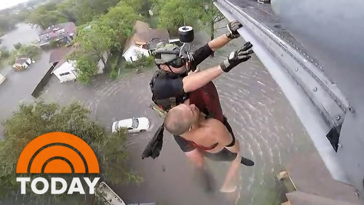 Harvey Rains Trigger Flooding As Navy Stages Dramatic Rescues | TODAY