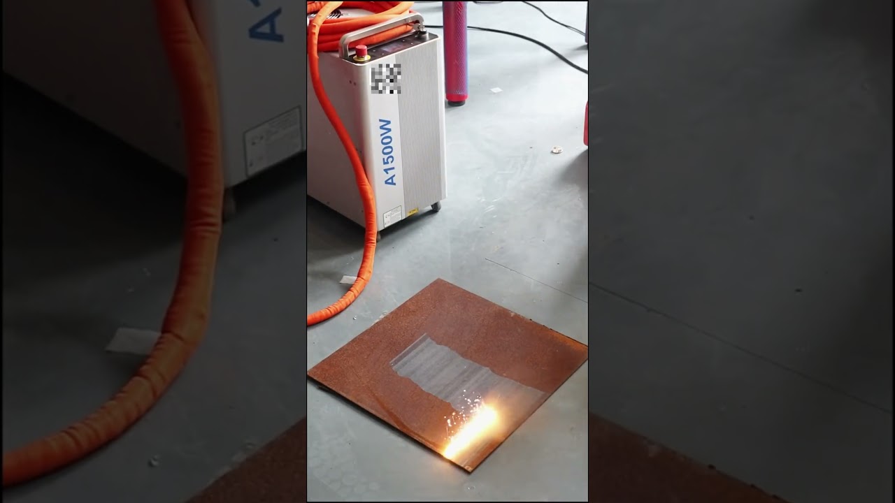 GW A1500 air cooled laser welding machine for cleaning remove rust