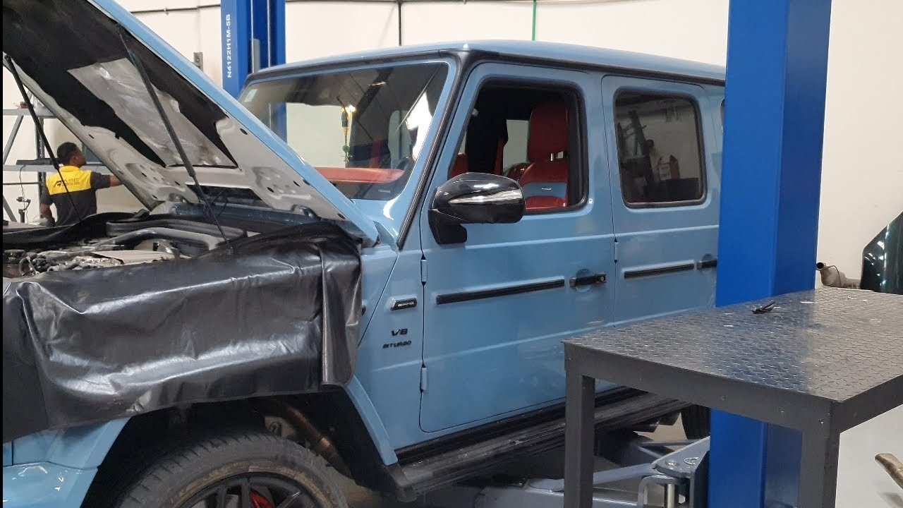 G63 2019 with 196k km radiator fan not turning off 🤪 (part 1)