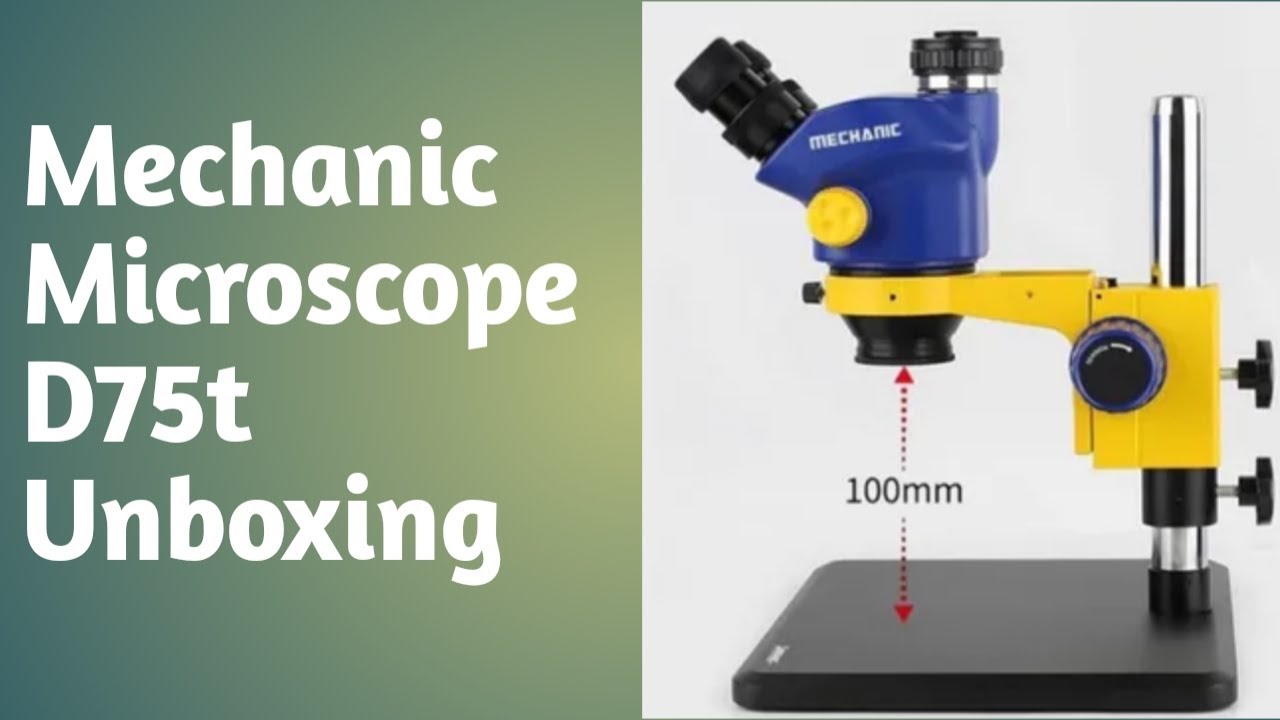 Mechanic Microscope D75t Unboxing