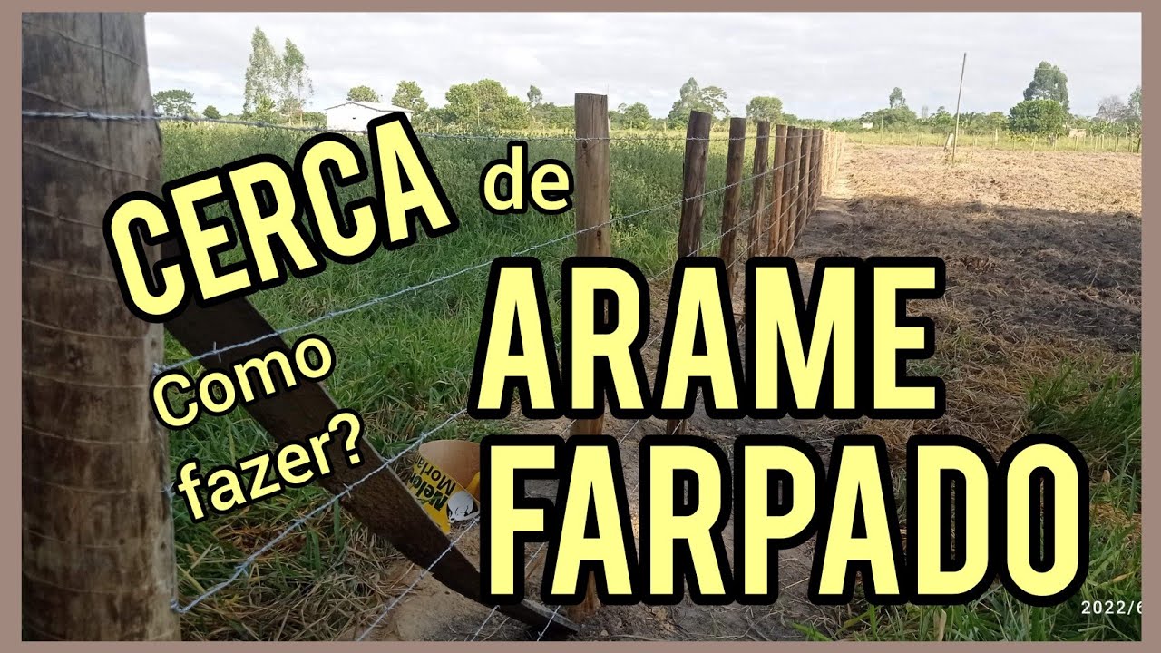 Como fazer uma CERCA de ARAME FARPADO #aramefarpado #tvpaulogalego #eunapolis