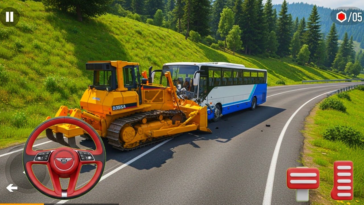 Small Truck Driving Skills Test/ Bus Simulator Indonesia