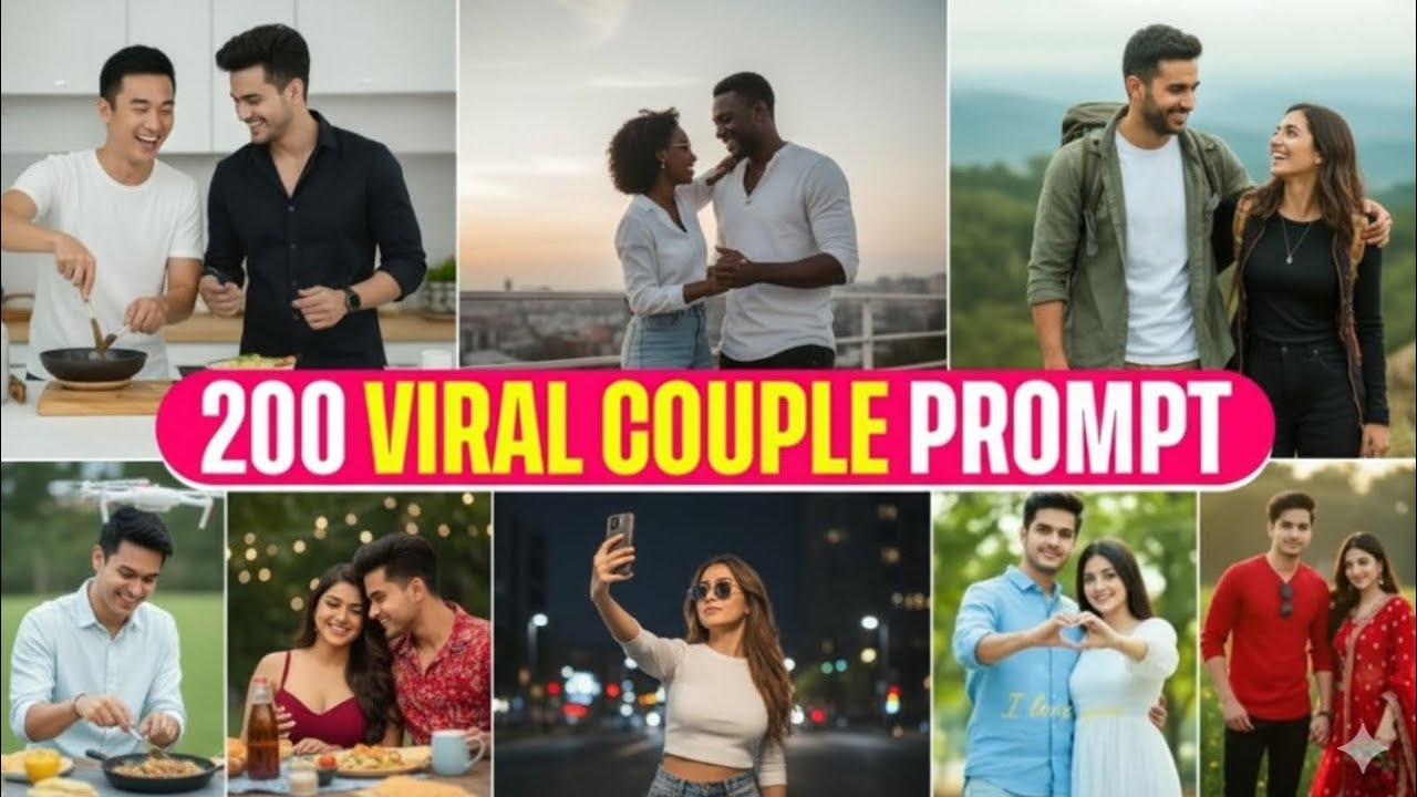 200 NEW COUPLE PHOTO GEMINIPROMPTNEW TRENDING COUPLEAI PHOTO EDITING |AI PHOTOKAISE BANAYE