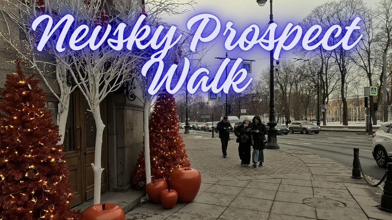 Nevsky Prospect Winter Walk 🇷🇺 | Griboedov Canal to Palace Square | Saint Petersburg 4K