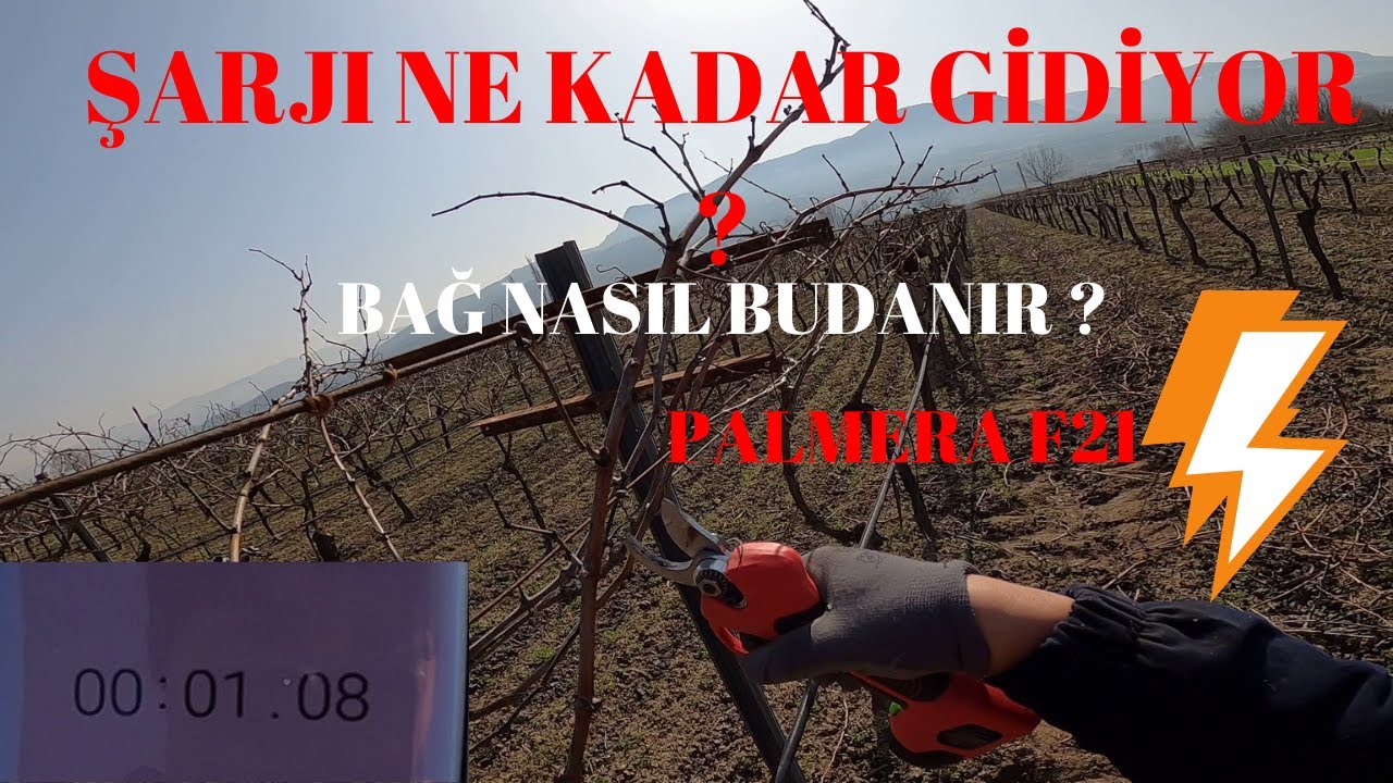 Palmera F21'in Şarjı Ne Kadar Gidiyor ? Bağ Budama [ GoPro ]