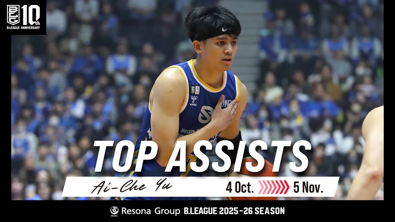 Assists Leaders Ai-Che Yu Top Assists from Round 1- 8 #bleague