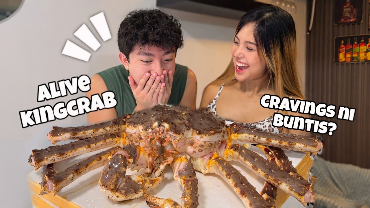 SURPRISING HIM ALIVE KING CRAB 🦀 | Mukbang | Mahalia E. 