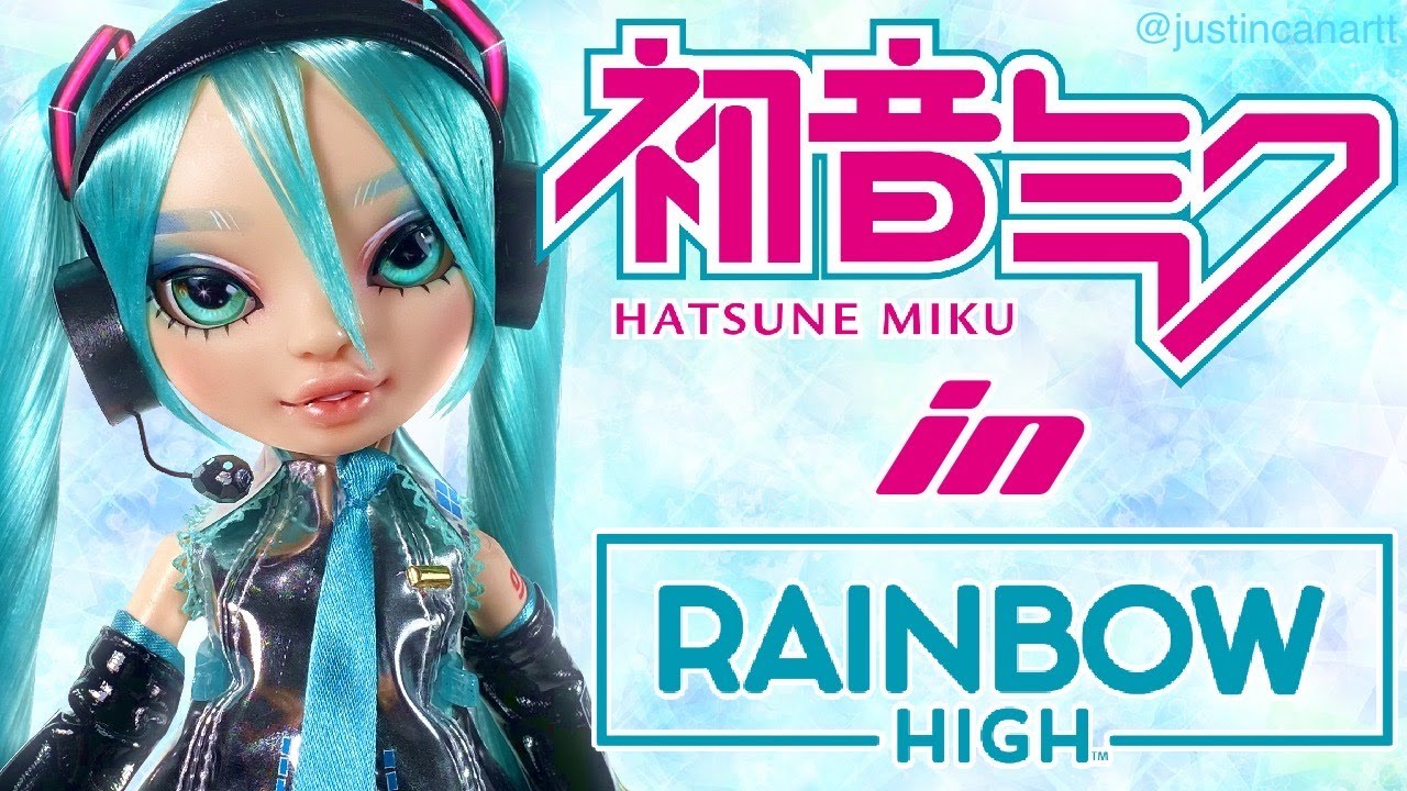 Hatsune Miku Rainbow High Custom Doll