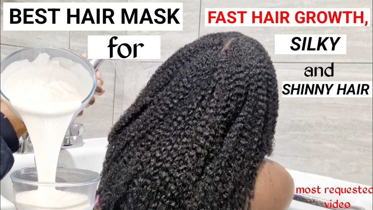 BEST HAIR MASK FOR FAST HAIR GROWTH|FOR SILKY SMOOTH HAIR|HOMEMADE DEEP CONDITIONER|NATURAL HAIR|4C