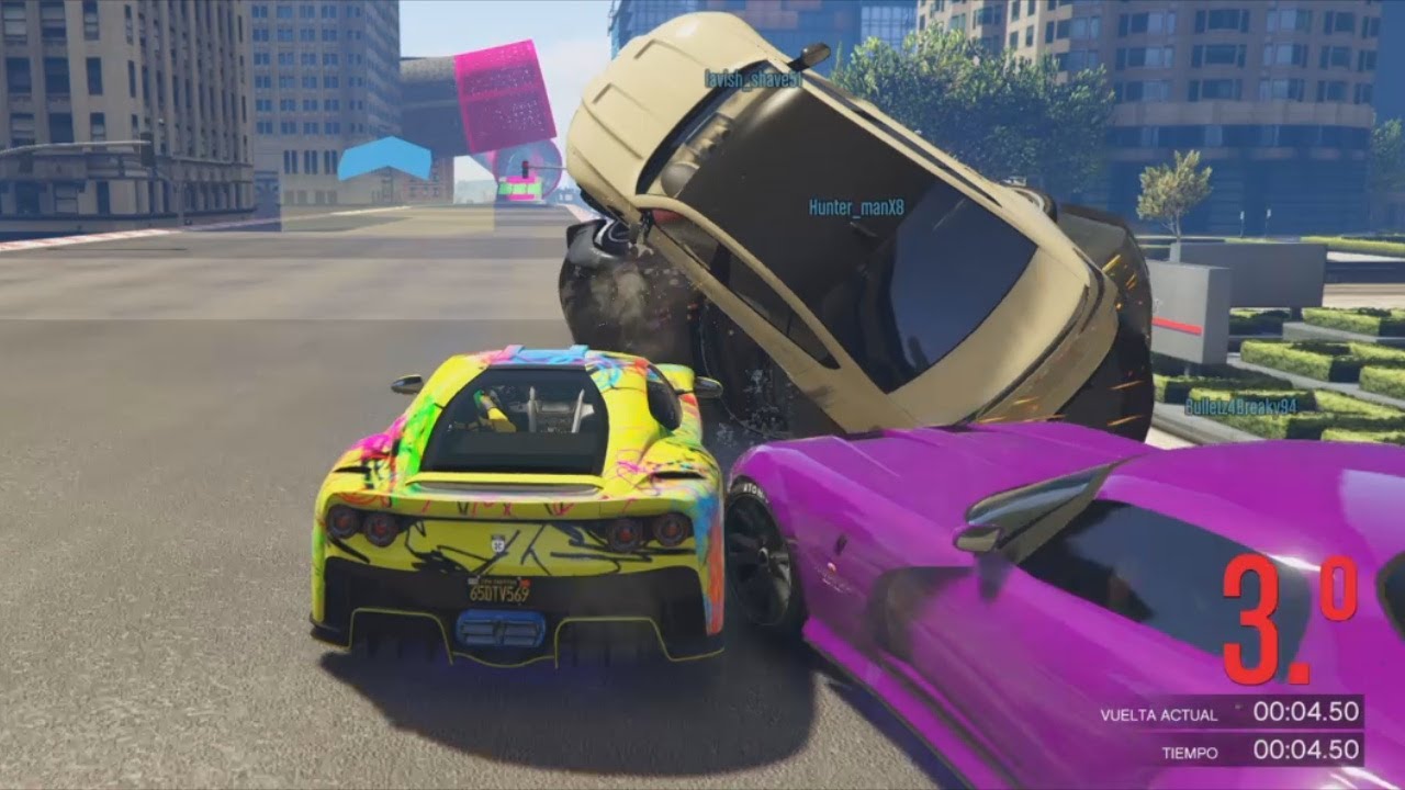 GTA 5 - Stunt Race - ''In The City'' - Trolling And Causing Accidents