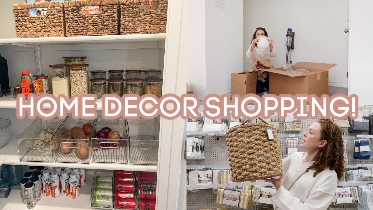 VLOG: Organizing my New Kitchen, Home Decor Shopping + Huge Haul!