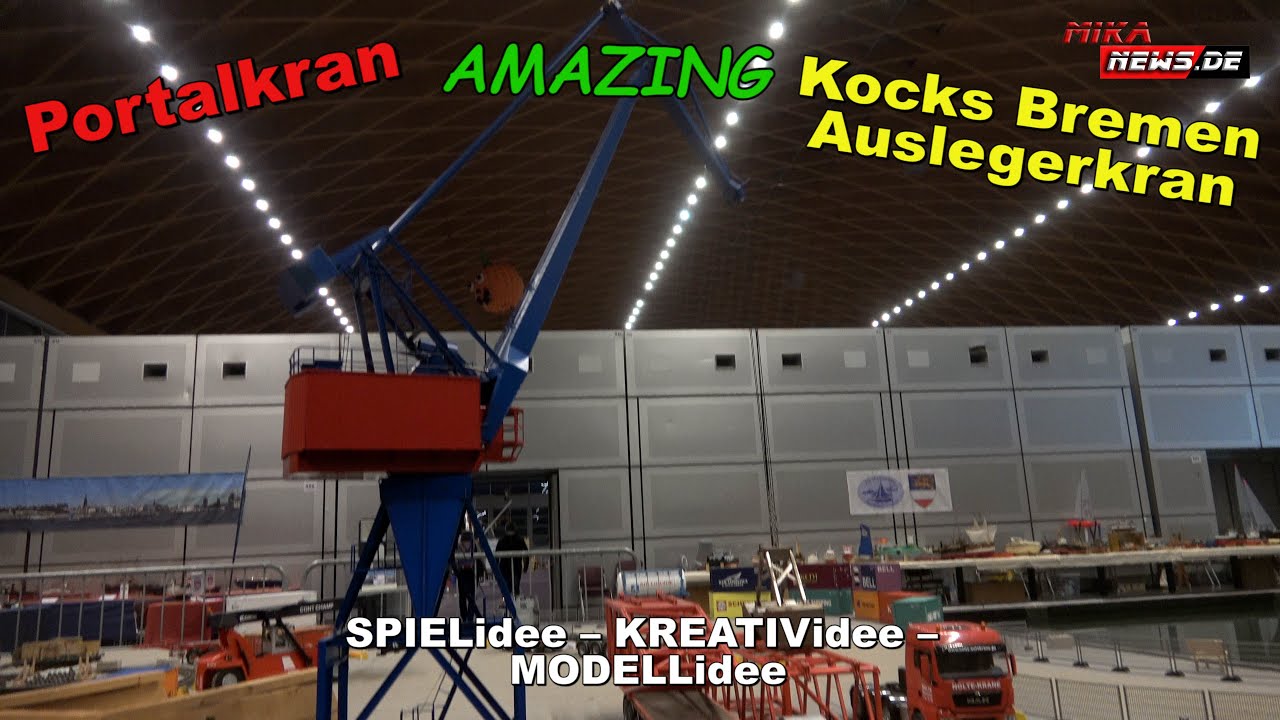 Portalkran in Aktion - Funktionsweise - KOCKS BREMEN Auslegerkran - Hafen Hamburg - Bremen