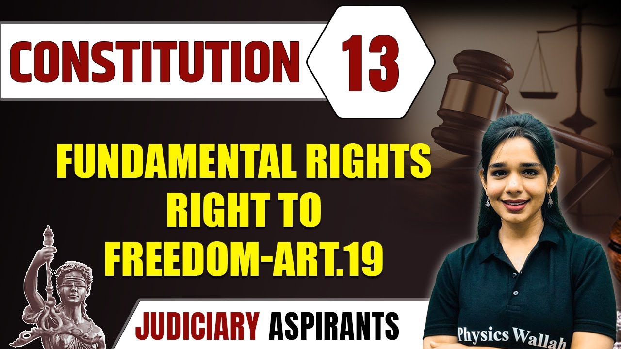 Constitution 13 | Fundamental Rights | Right To Freedom Art.19 | CLAT, LLB & Judiciary Aspirants