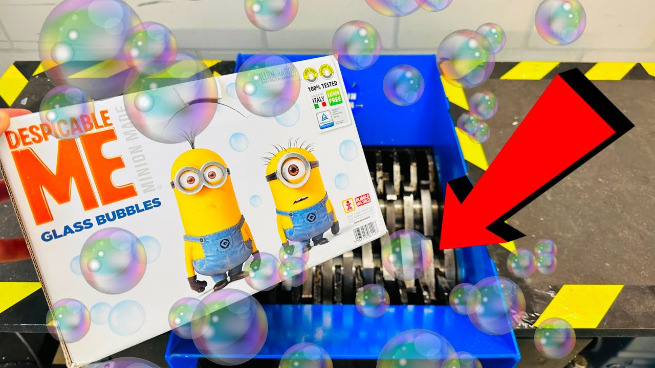 SHREDDER VS MINIONS FAMILY  SOAP BUBBLES