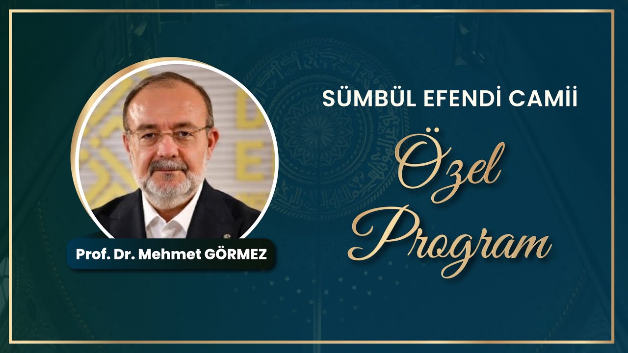 Pazar Sabahı İhya Sohbetleri Özel Program | Prof. Dr. Mehmet Görmez
