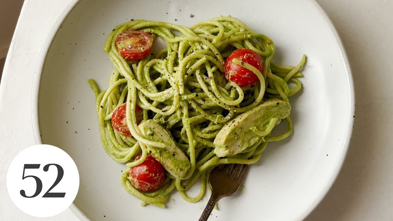 Avocado Pesto Pasta with Chicken & Tomatoes | Food52 + California Avocados