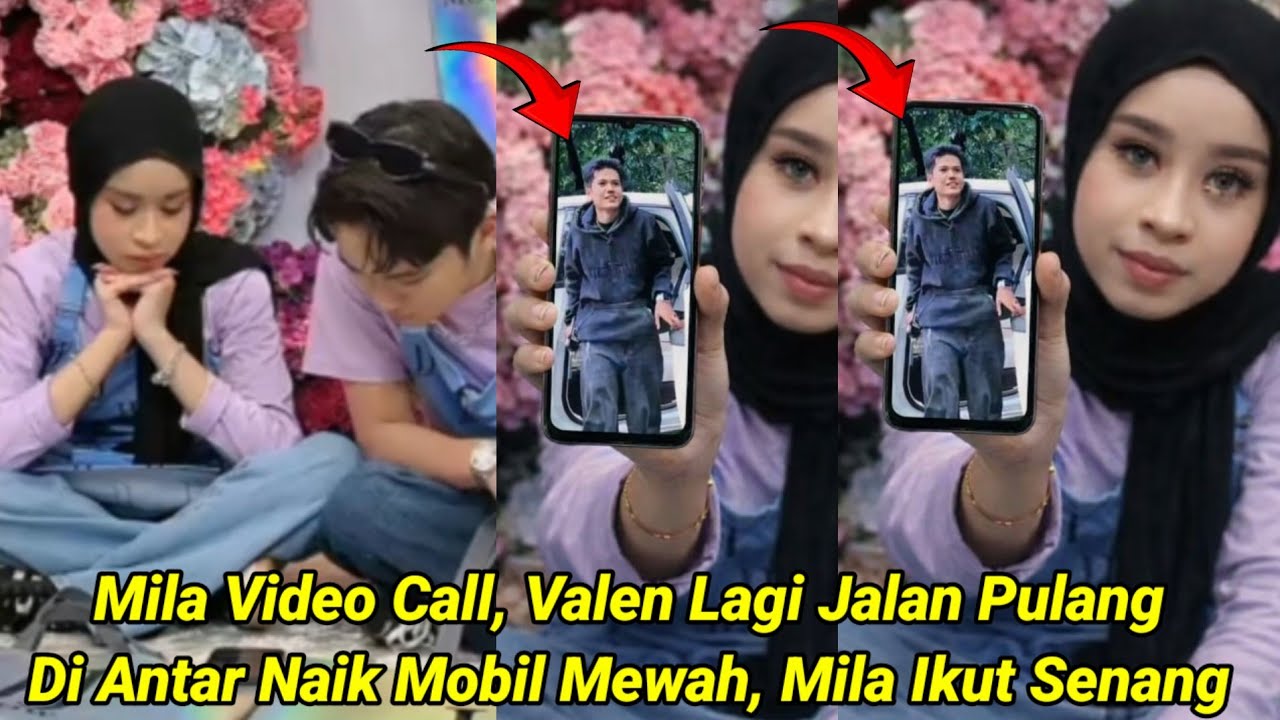 Mila Video Call Valen, Lagi Dalam Perjalanan Pulang Naik Mobil Mewah Sekalian Mau Jemput Mila !