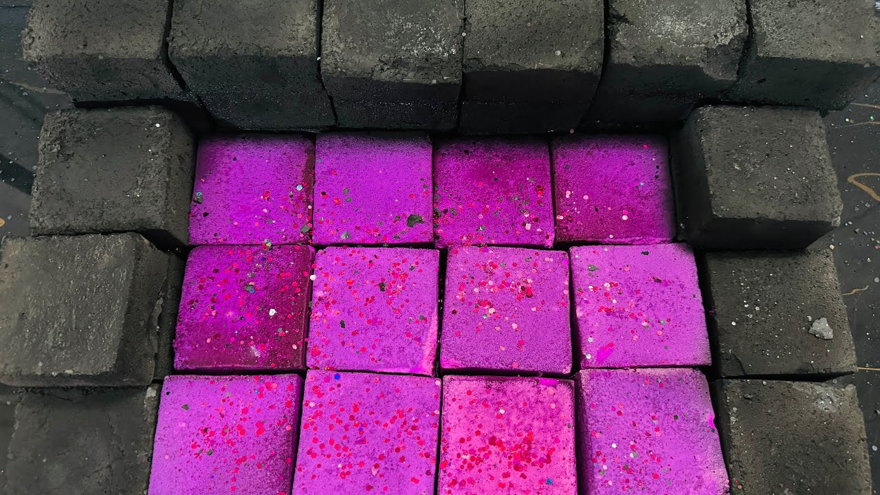 Black & purple Dyed Chalk ASMR Reforms | Oddly Satisfying  ASMR