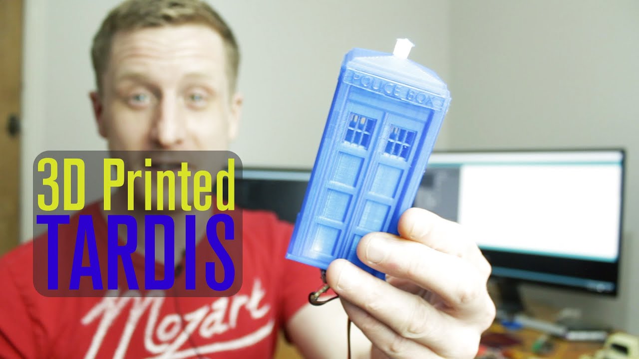 3D Printed Tardis with working light