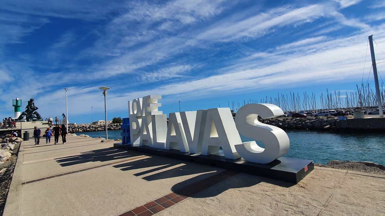 Palavas les Flots, herault, France, et promenade sur le fleuve Libron à VIAS.
