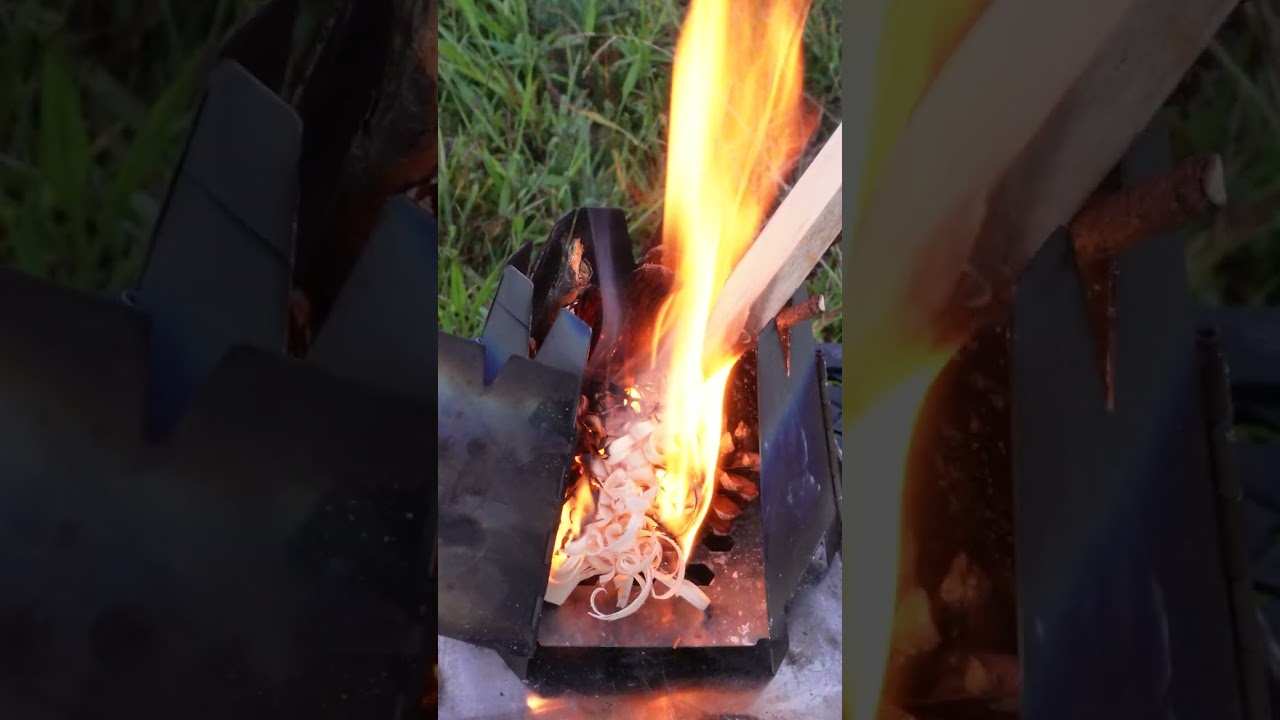寒い朝にたき火で作るのはアレだよね？？ 