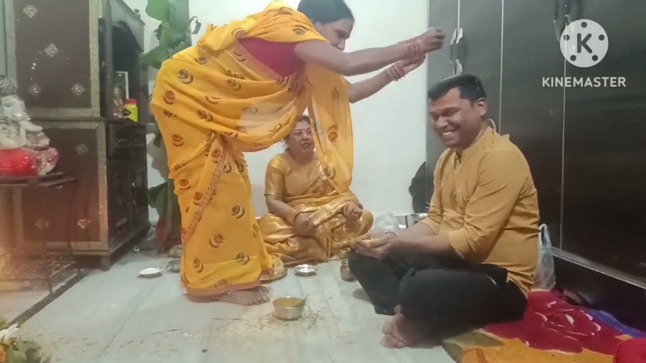 Haldi rasam ki tayari 