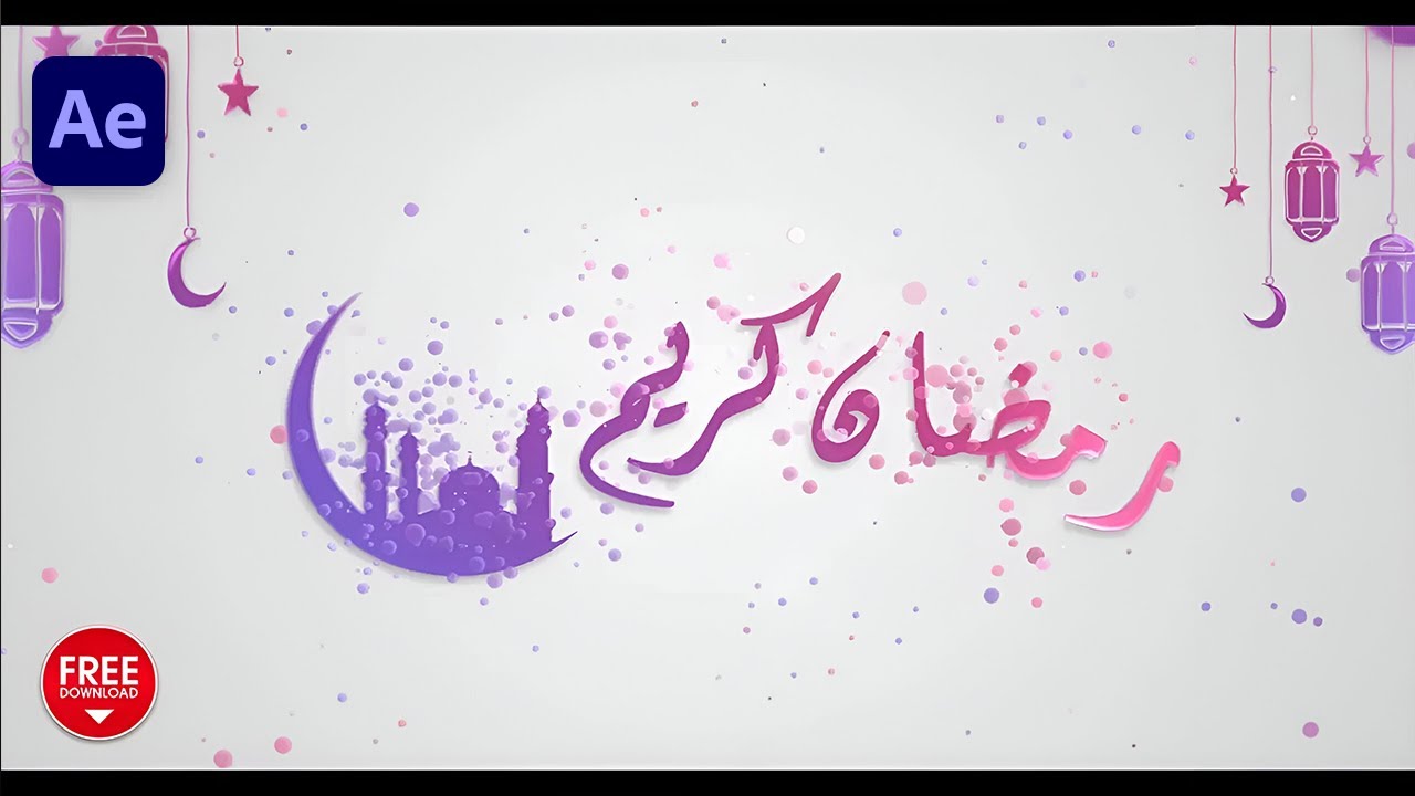 Ramadan Kareem After Effects Templates | Motion Graphics Tutorial | Free AE Templates