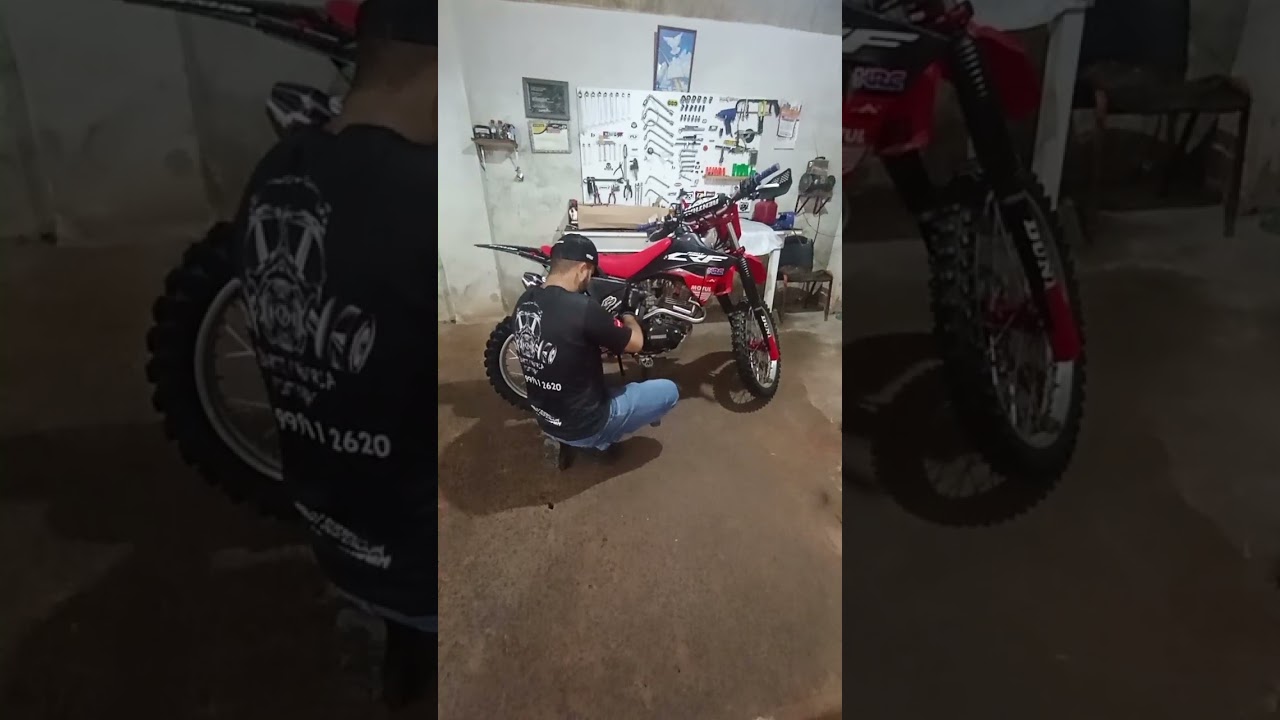 Escapamento foco racing pulse para crf230 #dicas #crf230 #escapamento #honda  #crf #trilhademotos 
