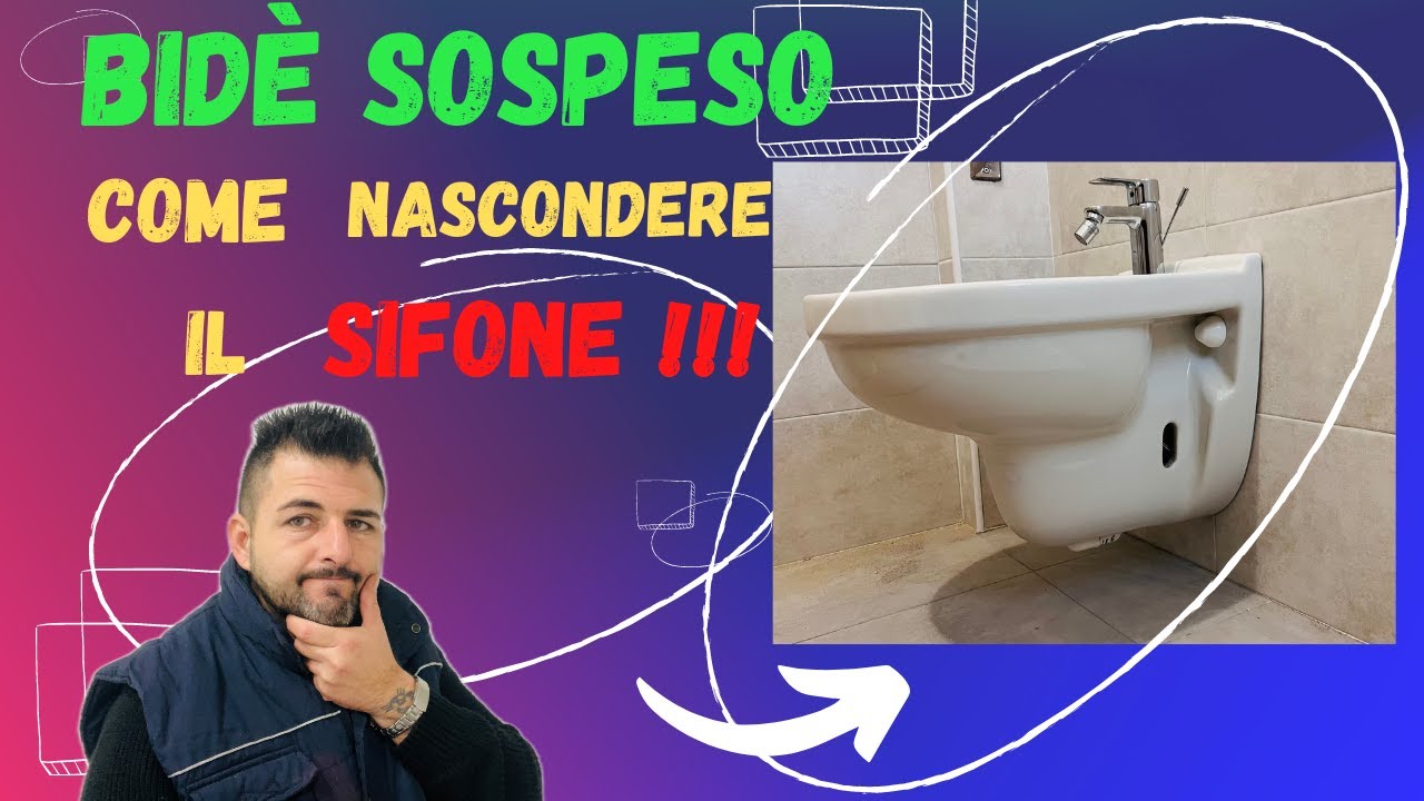 MONTAGGIO SIFONE ECCENTRICO A SCOMPARSA BIDET SOSPESO
