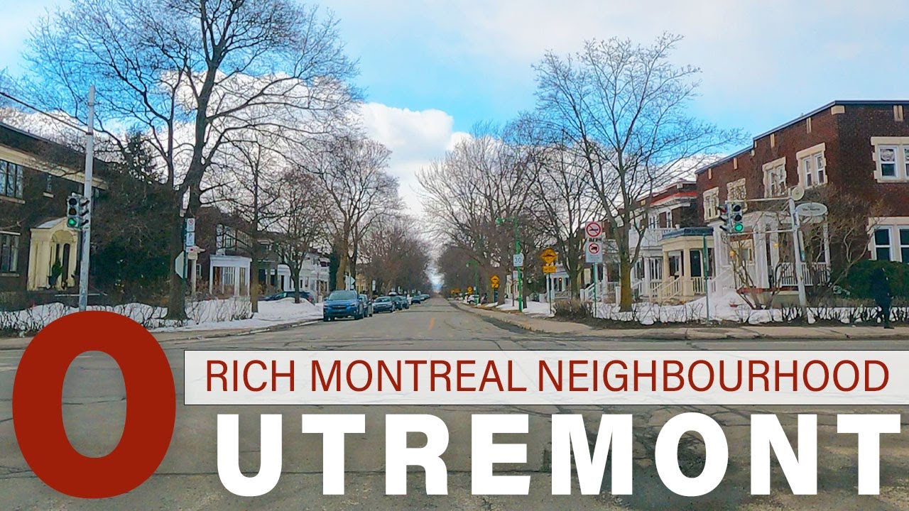 [4K Video ] Driving Outremont Rich Montreal Neighbourhood