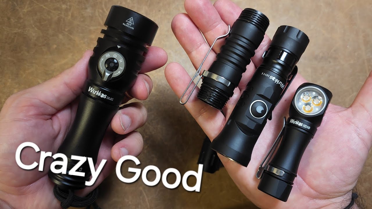 New Flashlights from Wurkkos. (Pocket Worklight , and Emergency Flashlight) DL02,HD10,HD11