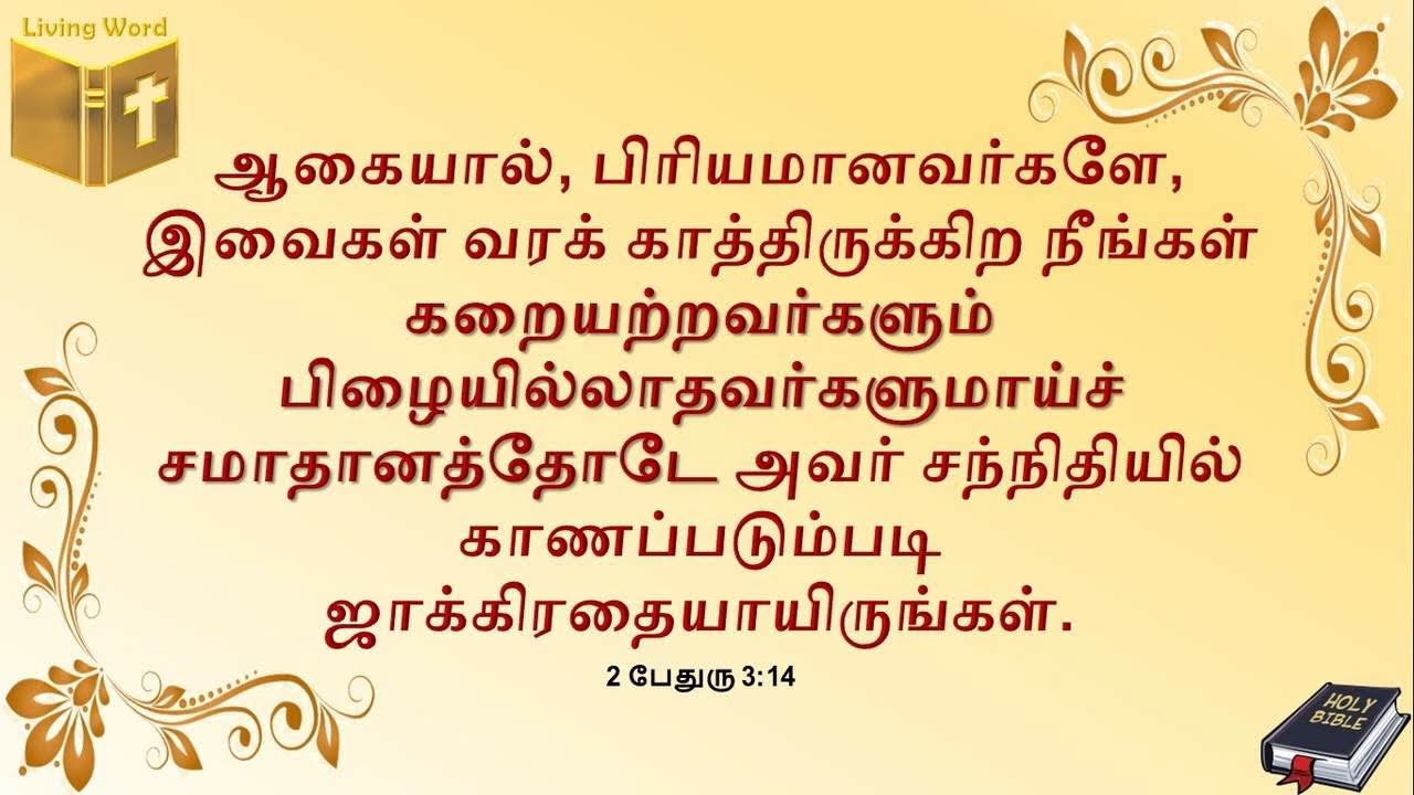 Food for the Soul - 2 Peter 3:14 - Peace and Holiness interrelated