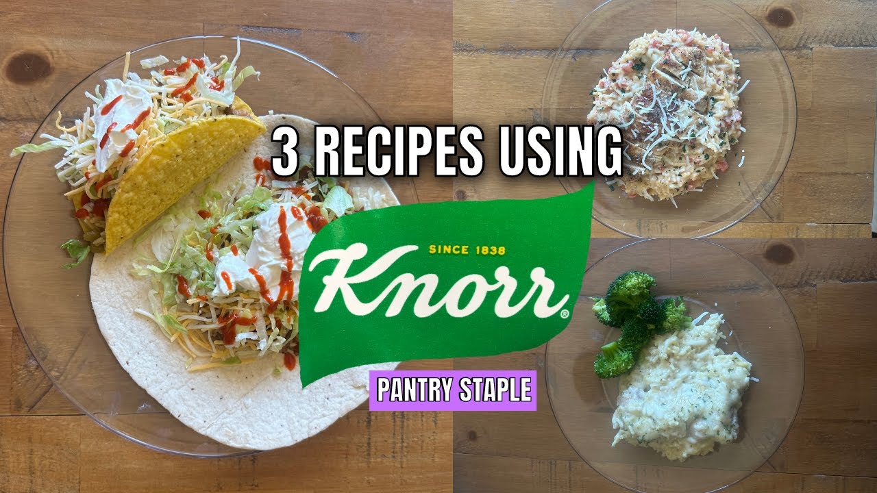 3 Dinners Using KNORR RICE SIDES | Easy Quick Melas | PANTRY STAPLE MEAL | MEL COOP