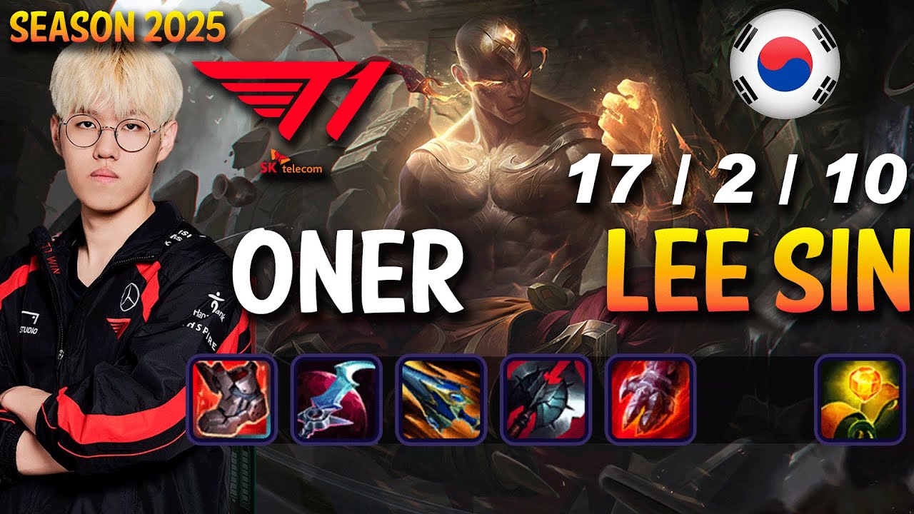 T1 Oner LEE SIN vs BEL'VETH Jungle - Patch 25.08 KR Ranked | lolrec