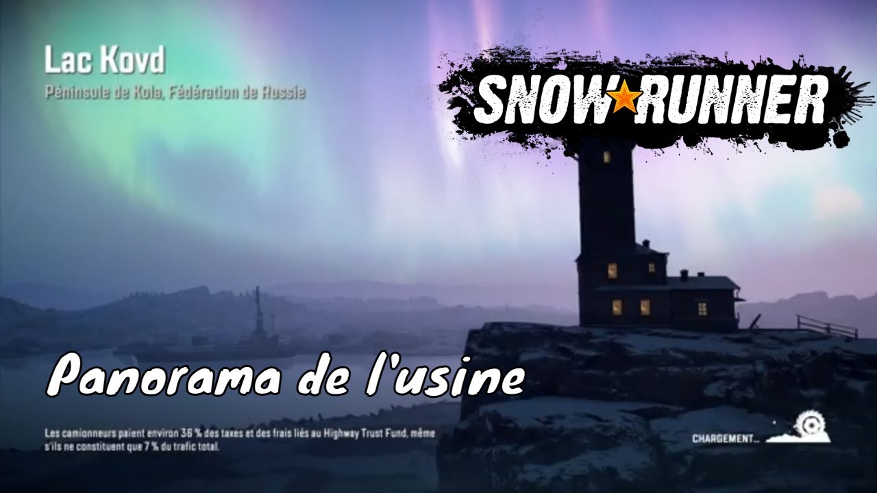Snowrunner - Panorama de l'usine - Lac Kovd - Péninsule de Kola