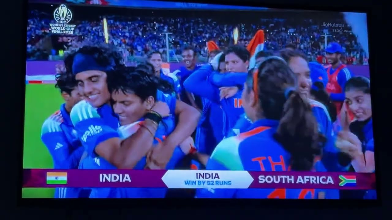 WINNING MOMENT IND vs SA Women&rsquo;s Cricket World Cup Final 2025 
