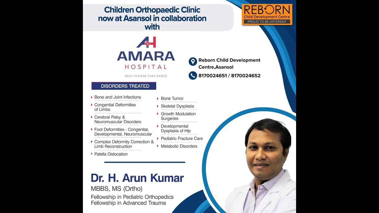 🩺Best Child Orthopedic Doctor in Asansol ! Reborn Child Development Centre🩺