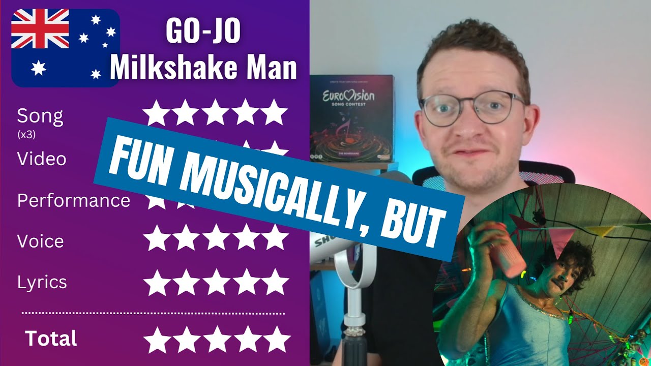 RATING Go-Jo - Milkshake Man - AUSTRALIA EUROVISION 2025