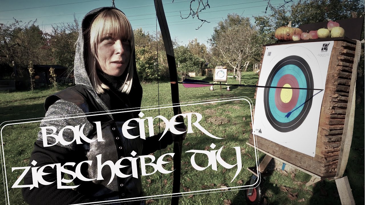 Einfache Zielscheibe bauen DO IT YOURSELF[Tutorial]🎯 BOGENSCHIEßEN🏹 Zielscheibe auf Rädern Bauen#DIY