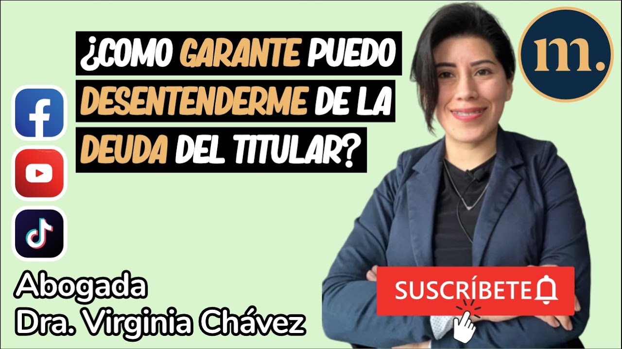 😬😮&iquest;COMO GARANTE PUEDO DESENTENDERME DE LA DEUDA DEL TITULAR?
