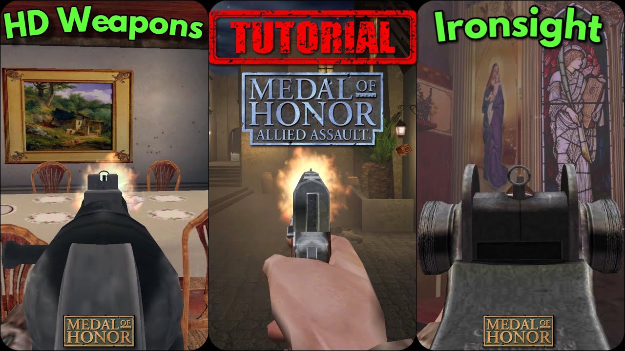 Ironsight & HD Weapons MOD!!! | Medal of Honor: Allied Assault (TUTORIAL)