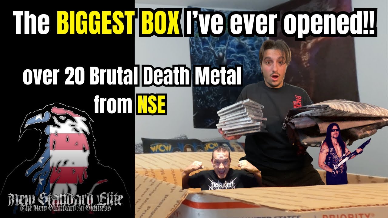 HUGE mystery box opening from NEW STANDARD ELITE!!! Brutal Death Metal label NSE