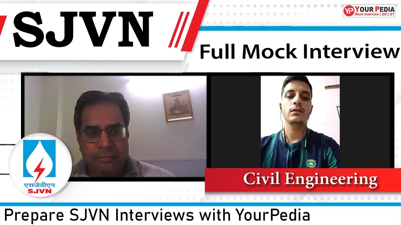 Full Mock Interview For SJVN | CE | SJVN Interview preparation & Guidance | YourPedia