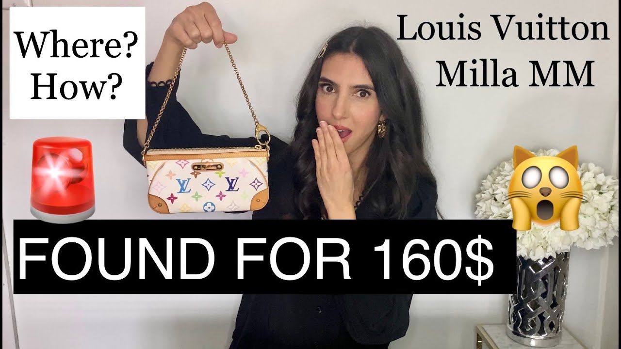 Found a Louis Vuitton Pochette for cheap, vintage find, preloved, Milla Multicolor| Fashion Cabin